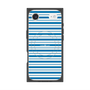 プレミアムスクエアケース with MagSafe［ Small Border - Blue ］