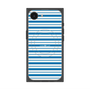 プレミアムスクエアケース with MagSafe［ Small Border - Blue ］