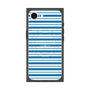 プレミアムスクエアケース with MagSafe［ Small Border - Blue ］