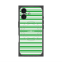 プレミアムスクエアケース with MagSafe［ Small Border - Green ］