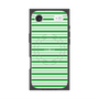 プレミアムスクエアケース with MagSafe［ Small Border - Green ］