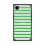 プレミアムスクエアケース with MagSafe［ Small Border - Green ］