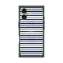 プレミアムスクエアケース with MagSafe［ Small Border - Navy ］