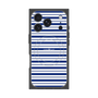 プレミアムスクエアケース with MagSafe［ Small Border - Navy ］