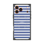 プレミアムスクエアケース with MagSafe［ Small Border - Navy ］
