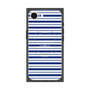 プレミアムスクエアケース with MagSafe［ Small Border - Navy ］