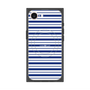 プレミアムスクエアケース with MagSafe［ Small Border - Navy ］