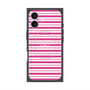 プレミアムスクエアケース with MagSafe［ Small Border - Pink ］