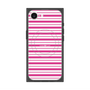 プレミアムスクエアケース with MagSafe［ Small Border - Pink ］