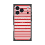 プレミアムスクエアケース with MagSafe［ Small Border - Red ］