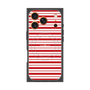 プレミアムスクエアケース with MagSafe［ Small Border - Red ］