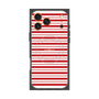 プレミアムスクエアケース with MagSafe［ Small Border - Red ］