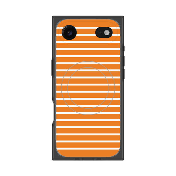 プレミアムスクエアケース with MagSafe［ Middle Border - Orange ］