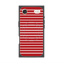 プレミアムスクエアケース with MagSafe［ Middle Border - Red ］