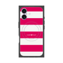 プレミアムスクエアケース with MagSafe［ Big Border - Pink ］