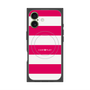 プレミアムスクエアケース with MagSafe［ Big Border - Pink ］
