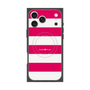 プレミアムスクエアケース with MagSafe［ Big Border - Pink ］