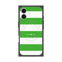 プレミアムスクエアケース with MagSafe［ Big Border - Green ］