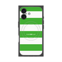 プレミアムスクエアケース with MagSafe［ Big Border - Green ］