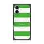 プレミアムスクエアケース with MagSafe［ Big Border - Green ］