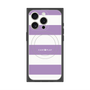 プレミアムスクエアケース with MagSafe［ Big Border - Purple ］
