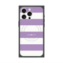 プレミアムスクエアケース with MagSafe［ Big Border - Purple ］