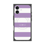 プレミアムスクエアケース with MagSafe［ Big Border - Purple ］