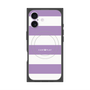 プレミアムスクエアケース with MagSafe［ Big Border - Purple ］