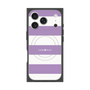 プレミアムスクエアケース with MagSafe［ Big Border - Purple ］