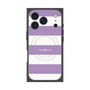 プレミアムスクエアケース with MagSafe［ Big Border - Purple ］