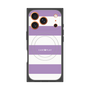 プレミアムスクエアケース with MagSafe［ Big Border - Purple ］