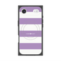 プレミアムスクエアケース with MagSafe［ Big Border - Purple ］
