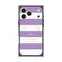プレミアムスクエアケース with MagSafe［ Big Border - Purple ］