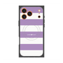 プレミアムスクエアケース with MagSafe［ Big Border - Purple ］