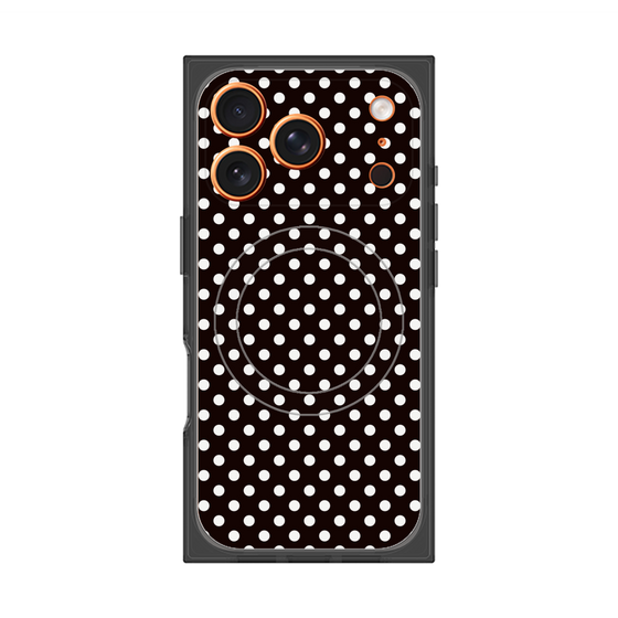 プレミアムスクエアケース with MagSafe［ Small Dot - Black ］