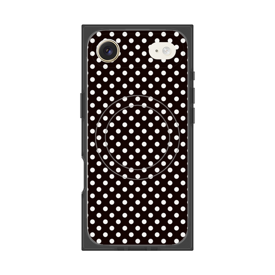 プレミアムスクエアケース with MagSafe［ Small Dot - Black ］