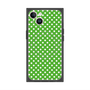 プレミアムスクエアケース with MagSafe［ Small Dot - Green ］