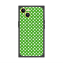 プレミアムスクエアケース with MagSafe［ Small Dot - Green ］