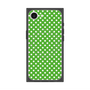 プレミアムスクエアケース with MagSafe［ Small Dot - Green ］