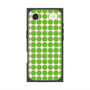 プレミアムスクエアケース with MagSafe［ Big Dot - Green ］