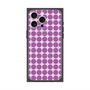プレミアムスクエアケース with MagSafe［ Big Dot - Purple ］