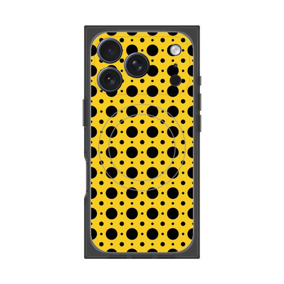 プレミアムスクエアケース with MagSafe［ Shower Dot - Yellow ］