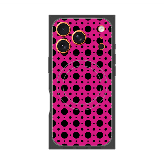 プレミアムスクエアケース with MagSafe［ Shower Dot - Pink ］