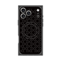 プレミアムスクエアケース with MagSafe［ Dot Circle - Black ］