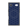 プレミアムスクエアケース with MagSafe［ Dot Circle - Navy ］