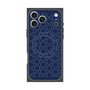 プレミアムスクエアケース with MagSafe［ Dot Circle - Navy ］