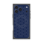 プレミアムスクエアケース with MagSafe［ Dot Circle - Navy ］