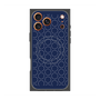 プレミアムスクエアケース with MagSafe［ Dot Circle - Navy ］