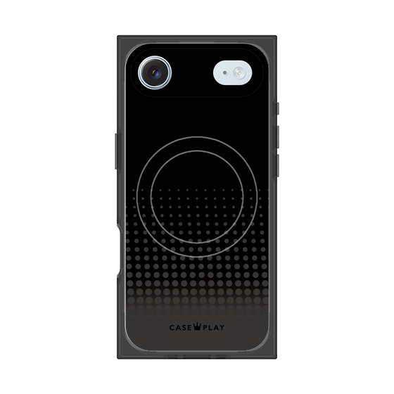 プレミアムスクエアケース with MagSafe［ Dot Gradation - Black ］