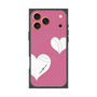 プレミアムスクエアケース with MagSafe［ Two Hearts - Pink ］